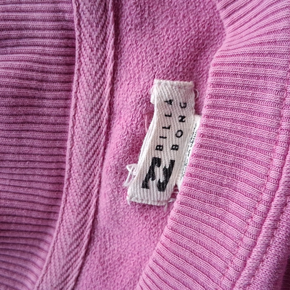 Billabong Pink Sunburst Cropped Sweatshirt - Picture 3 of 4